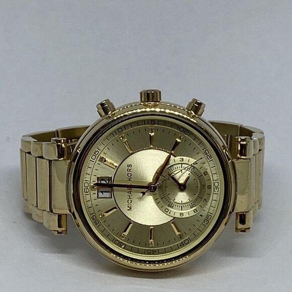 Michael Kors Sawyer MK6362 Womens Stainless Steel Analog Dial Quartz Watch OP729 - Picture 7 of 12